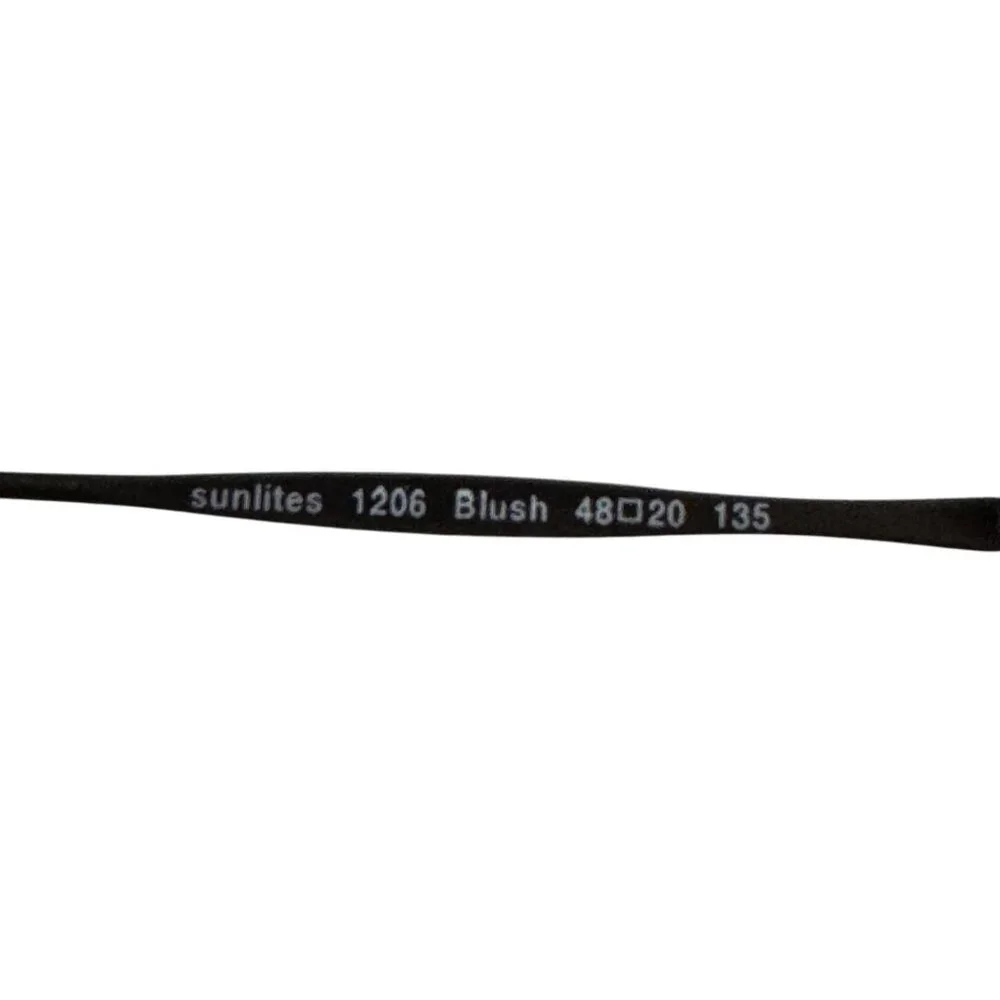 Altaireyewear Sunlites Blush Oval Eyeglasses 48-20 135 Thin Metal Frames Only - Picture 5 of 8